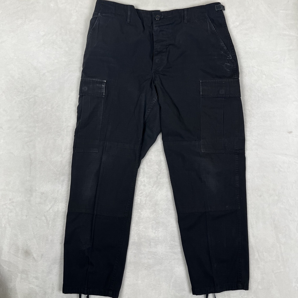 Propper Cargo Pants Mens Medium Short Black RelaxedTactical BDU Ripstop Utility